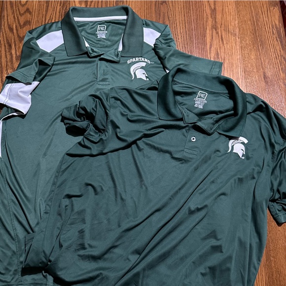 PAIR OF Michigan State polo golf shirts by ProEdge size XLL 2X - Picture 1 of 11